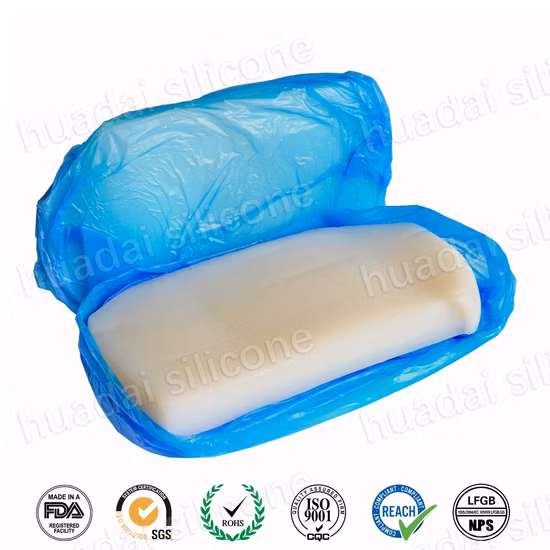 30-80 Shore a Caoutchouc de silicone solide platine de qualité alimentaire transparent de haute qualité pour application industrielle